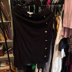 BNWT Revamped Black Skirt with Gold Accents 👵MT